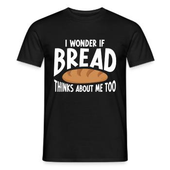 Bread Baking Bakery Baker - Men's T-Shirt - black - Front - AI Model Male 178 light (178cm)