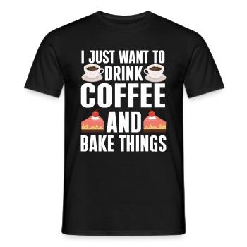 Chef Pâtissier Pâtisserie Boulanger Pâtisserie Pâtisserie - T-shirt homme - noir - Devant - AI Model Male 178 light (178cm)