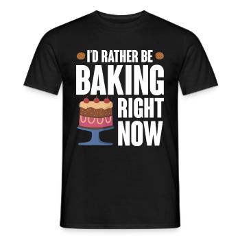 Chef Pâtissier Pâtisserie Boulanger Pâtisserie Pâtisserie - T-shirt homme - noir - Devant - AI Model Male 178 light (178cm)