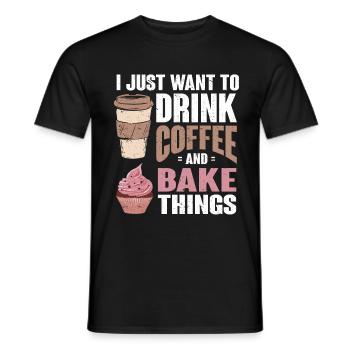 Chef Pâtissier Pâtisserie Boulanger Pâtisserie Pâtisserie - T-shirt homme - noir - Devant - AI Model Male 178 light (178cm)