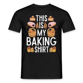 Pâtisserie cadeau boulanger pour les boulangers - T-shirt homme - noir - Devant - AI Model Male 178 light (178cm)