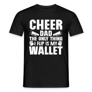 Pom-pom girl Cheerleading Cheerleading Papa - T-shirt homme - noir - Devant - AI Model Male 178 light (178cm)