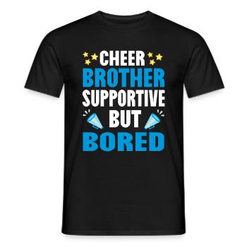 Pom-pom girl Pom-pom girl Cheerleading Frère - T-shirt homme - noir - Devant - AI Model Male 178 light (178cm)