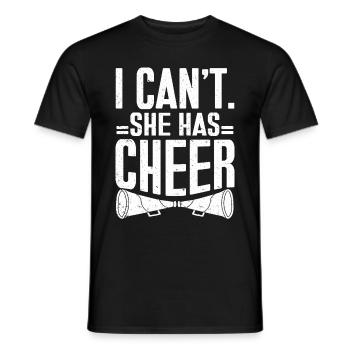 Cheerleader Cheerleading Cheer - Männer T-Shirt - Schwarz - Vorne - AI Model Male 178 light (178cm)