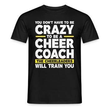 Cheerleader Cheerleading Cheer Trainer - Männer T-Shirt - Schwarz - Vorne - AI Model Male 178 light (178cm)