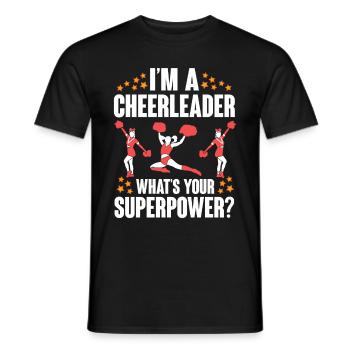 Cheerleader Cheerleading Cheer - Männer T-Shirt - Schwarz - Vorne - AI Model Male 178 light (178cm)