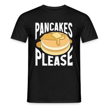 Pfannkuchen Spruch Frühstück Pfannkuchen - Männer T-Shirt - Schwarz - Vorne - AI Model Male 178 light (178cm)