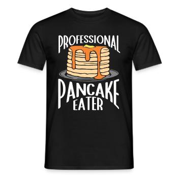 Pfannkuchen Spruch Frühstück Pfannkuchen - Männer T-Shirt - Schwarz - Vorne - AI Model Male 178 light (178cm)