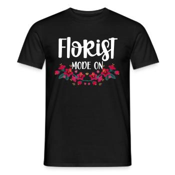 Cadeau de fleuriste, Designer Floral disant, fleuriste - T-shirt homme - noir - Devant - AI Model Male 178 light (178cm)
