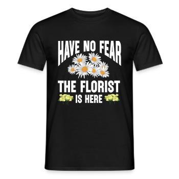 Cadeau de fleuriste, Designer Floral disant, fleuriste - T-shirt homme - noir - Devant - AI Model Male 178 light (178cm)