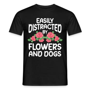 Cadeau de fleuriste, Designer Floral disant, fleuriste - T-shirt homme - noir - Devant - AI Model Male 178 light (178cm)