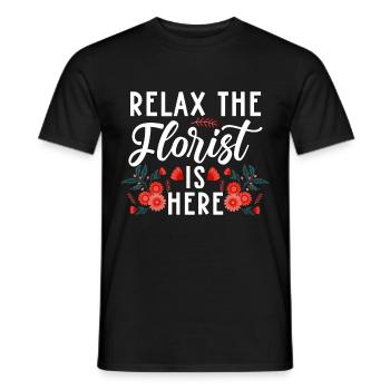 Cadeau de fleuriste, Designer Floral disant, fleuriste - T-shirt homme - noir - Devant - AI Model Male 178 light (178cm)