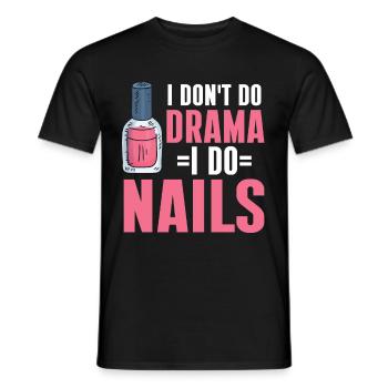 Nageltechniker Nagelstudio Nail Tech - Männer T-Shirt - Schwarz - Vorne - AI Model Male 178 light (178cm)