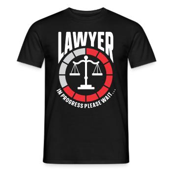 Avocat cadeau faculté de droit étudiant humour avocat - T-shirt homme - noir - Devant - AI Model Male 178 light (178cm)
