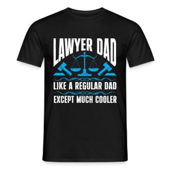 Lawyer Gift Law School Student Humor Lawyer - Men's T-Shirt - black - Front - AI Model Male 178 light (178cm)