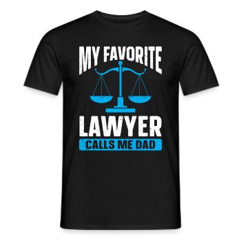 Avocat cadeau faculté de droit étudiant humour avocat - T-shirt homme - noir - Devant - AI Model Male 178 light (178cm)