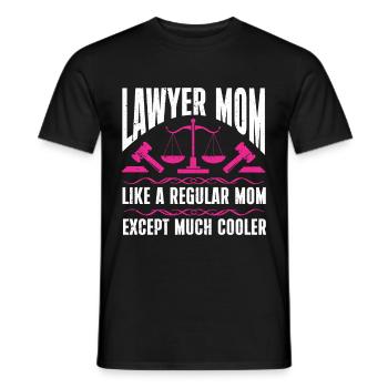Lawyer Gift Law School Student Humor Lawyer - Men's T-Shirt - black - Front - AI Model Male 178 light (178cm)