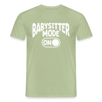 Nanny Daycare Babysitter - Men's T-Shirt - sage - Front - AI Model Male 178 light (178cm)