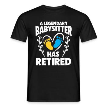 Nanny Daycare Babysitter - Men's T-Shirt - black - Front - AI Model Male 178 light (178cm)