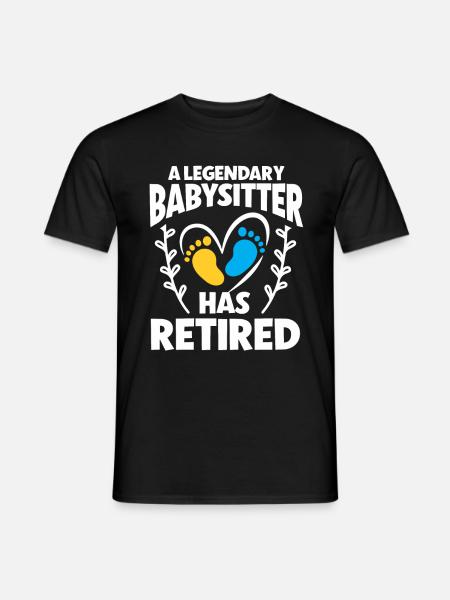 Nanny Daycare Babysitter - Men's T-Shirt - black