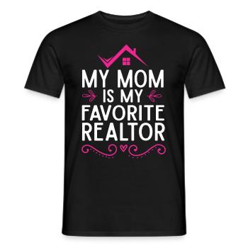 Cadeau d’agent immobilier pour agent immobilier - T-shirt homme - noir - Devant - AI Model Male 178 light (178cm)