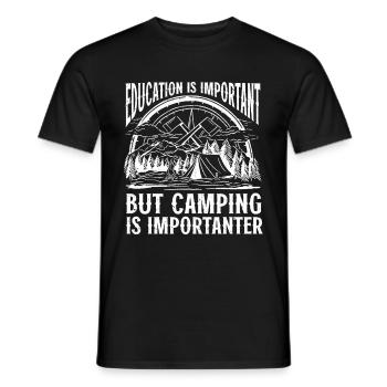 Camping Cadeau Campfire Nature Camper - T-shirt homme - noir - Devant - AI Model Male 178 light (178cm)
