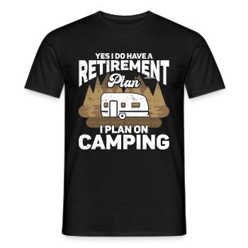 Camping Cadeau Campfire Nature Camper - T-shirt homme - noir - Devant - AI Model Male 178 light (178cm)