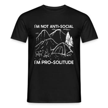 Camping Cadeau Campfire Nature Camper - T-shirt homme - noir - Devant - AI Model Male 178 light (178cm)