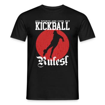 Kickball Kickballer Kickball Cadeau de joueur - T-shirt homme - noir - Devant - AI Model Male 178 light (178cm)