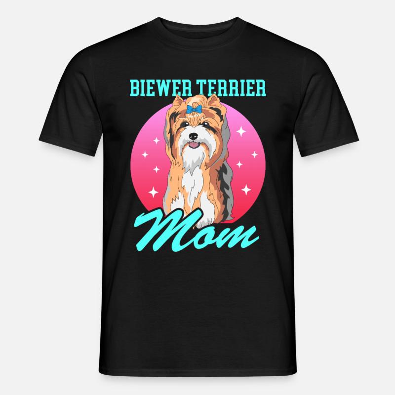 Biewer Terrier Mom Hundebesitzer Geschenk - Männer T-Shirt - Schwarz