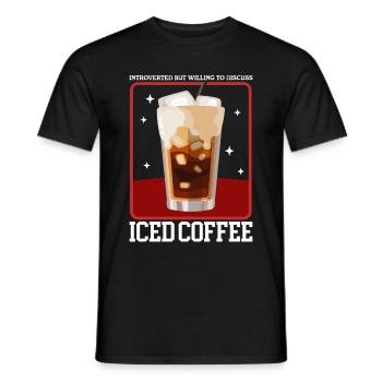 Eiskaffee Iced Coffee | Kaffee Liebhaber Geschenk - Männer T-Shirt - Schwarz - Vorne - AI Model Male 178 light (178cm)