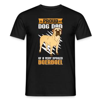 Boerboel Dad Dogs Dog Owner Gift - Men's T-Shirt - black - Front - AI Model Male 178 light (178cm)