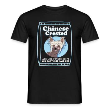 Chinesischer Schopfhund Chinese Cresteds Geschenk - Männer T-Shirt - Schwarz - Vorne - AI Model Male 178 light (178cm)