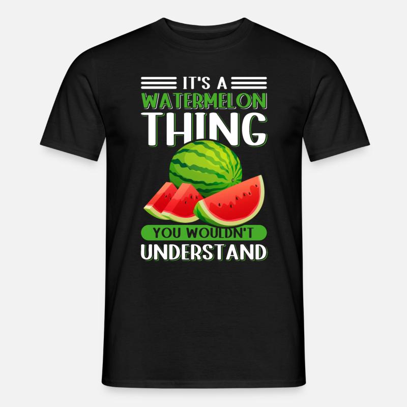 Watermelon Angurie Paste Arbuse Gift - Men's T-Shirt - black