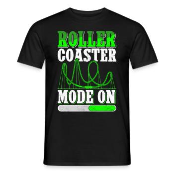 Roller Coaster Roller Coaster Gift - Men's T-Shirt - black - Front - AI Model Male 178 light (178cm)