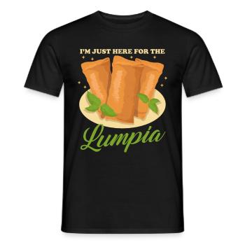 Lumpia Spring Roll Loempia Gift - Men's T-Shirt - black - Front - AI Model Male 178 light (178cm)