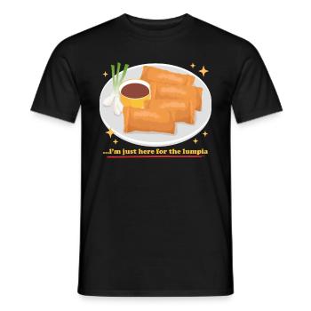 Lumpia Loempia Spring Roll Gift - Men's T-Shirt - black - Front - AI Model Male 178 light (178cm)