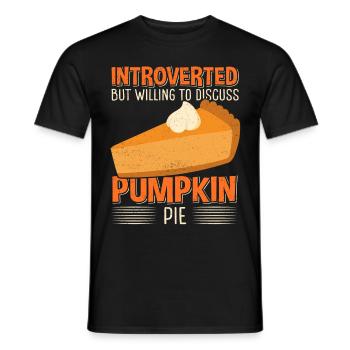 Pumpkin Pie Pumpkin Pie Gift - Men's T-Shirt - black - Front - AI Model Male 178 light (178cm)
