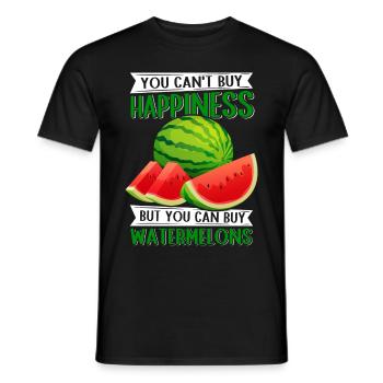 Watermelon Paste Angurie Arbuse Gift - Men's T-Shirt - black - Front - AI Model Male 178 light (178cm)