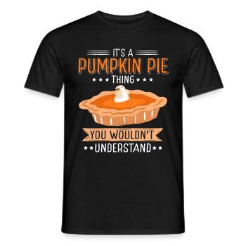 Pumpkin Pie Pumpkin Pie Gift - Men's T-Shirt - black - Front - AI Model Male 178 light (178cm)