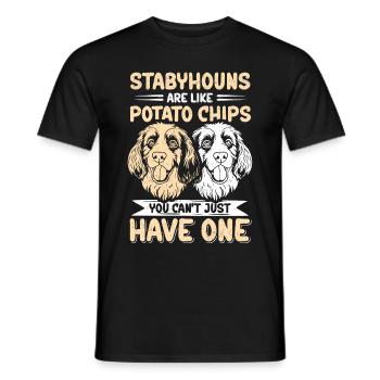 Chiens Stabyhoun Cadeau de propriétaire de chien Stabijhoun - T-shirt homme - noir - Devant - AI Model Male 178 light (178cm)