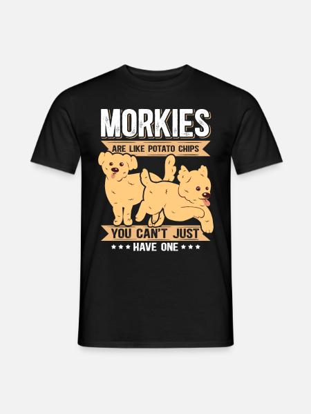 Morkie Hund Hundebesitzer Hundeliebhaber Geschenk - Männer T-Shirt - Schwarz