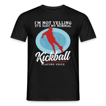 Kickball Kickballer Kickball Cadeau de joueur - T-shirt homme - noir - Devant - AI Model Male 178 light (178cm)