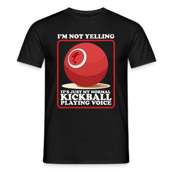 Kickball Kickball Joueur Kickballer Cadeau - T-shirt homme - noir - Devant - AI Model Male 178 light (178cm)