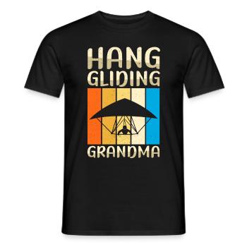 Hang Gliding Oma Hängegleiter Geschenk - Männer T-Shirt - Schwarz - Vorne - AI Model Male 178 light (178cm)