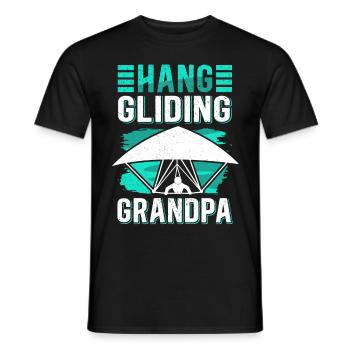 Hang Gliding Opa Hängegleiter Geschenk - Männer T-Shirt - Schwarz - Vorne - AI Model Male 178 light (178cm)