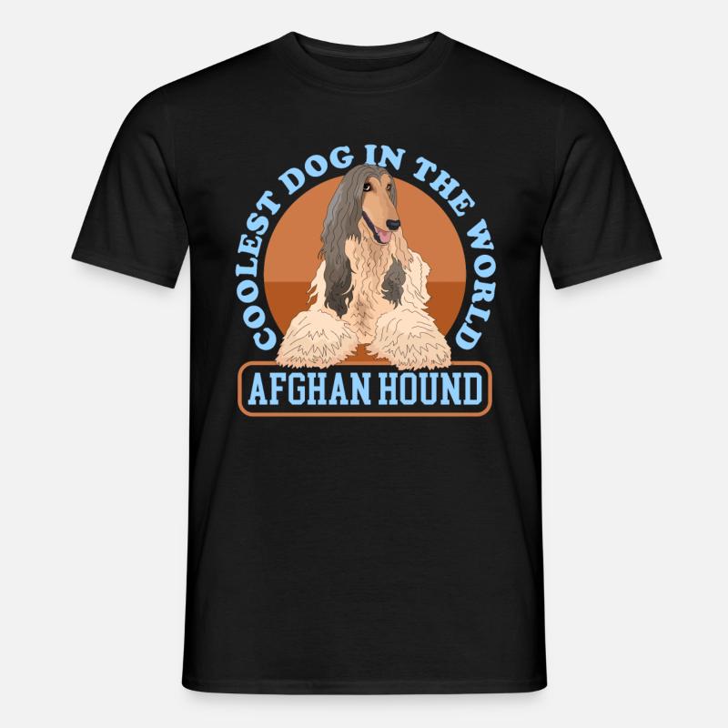 Afghanischer Windhund Hund Hundebesitzer Geschenk - Männer T-Shirt - Schwarz