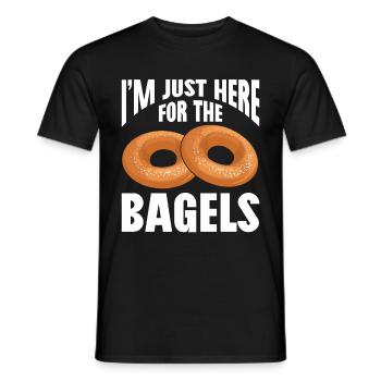 Bagel Geschenk Essen Bagel - Männer T-Shirt - Schwarz - Vorne - AI Model Male 178 light (178cm)