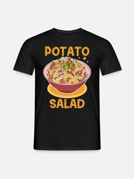 Kartoffelsalat mit Mayonnaise Liebhaber Geschenk - Männer T-Shirt - Schwarz