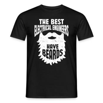 Beard Saying, Bearded Father, Husband Gift, Beard - Men's T-Shirt - black - Front - AI Model Male 178 light (178cm)